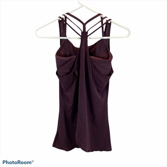 Athleta‎ Burgundy Tank With Attached Sport Bra XS - Picture 9 of 14